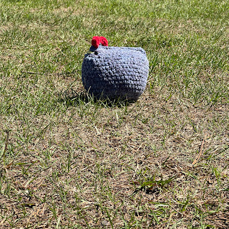 Betty Blue Hen Handmade Crochet Plushie